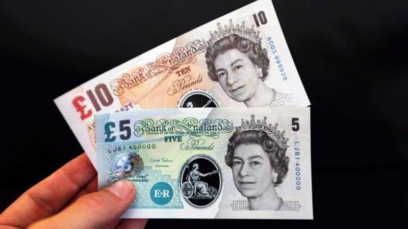 Britisches Pfund Geldscheine